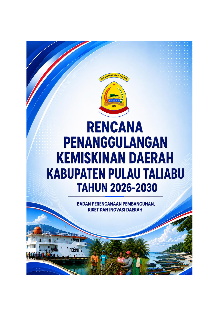 Sampul Rencana Penanggulangan Kemiskinan Daerah Kabupaten Pulau Taliabu 2026–2030